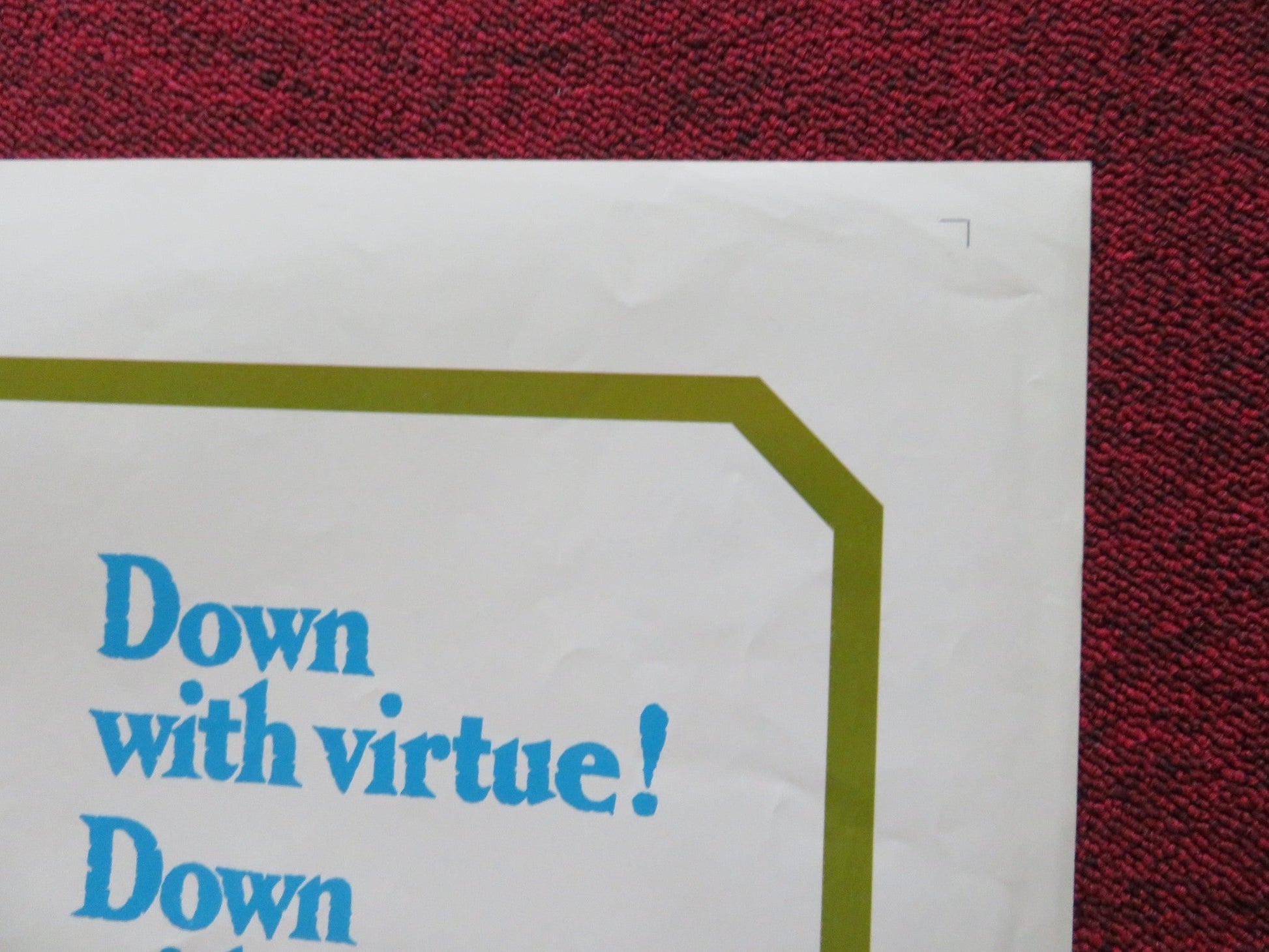 SINFUL DAVEY FOLDED US ONE SHEET POSTER JOHN HURT NIGEL DAVENPORT 1969 Rendezvous Cinema Movie posters