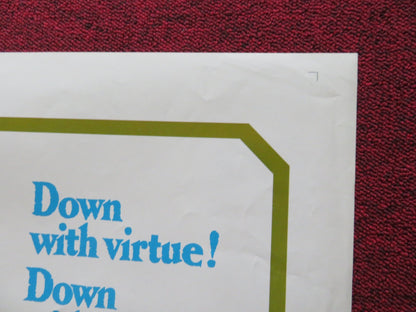 SINFUL DAVEY FOLDED US ONE SHEET POSTER JOHN HURT NIGEL DAVENPORT 1969 Rendezvous Cinema Movie posters