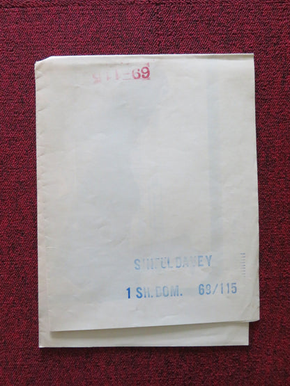 SINFUL DAVEY FOLDED US ONE SHEET POSTER JOHN HURT NIGEL DAVENPORT 1969 Rendezvous Cinema Movie posters