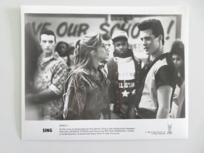 SING - B MOVIE STILL PHOTO LOT OF 3 PETER DOBSON LORRAINE BRACCO 1989 Movie posters