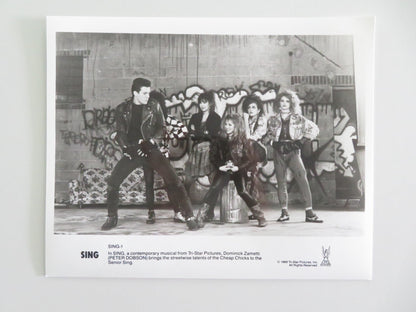 SING - B MOVIE STILL PHOTO LOT OF 3 PETER DOBSON LORRAINE BRACCO 1989 Movie posters