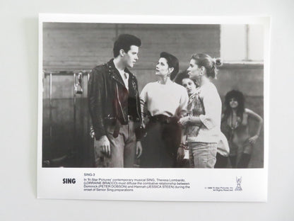 SING - B MOVIE STILL PHOTO LOT OF 3 PETER DOBSON LORRAINE BRACCO 1989 Movie posters