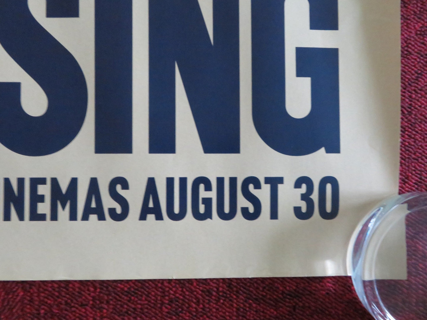 SING SING UK QUAD ROLLED POSTER COLMAN DOMINGO CLARENCE MACLIN 2023 Movie posters