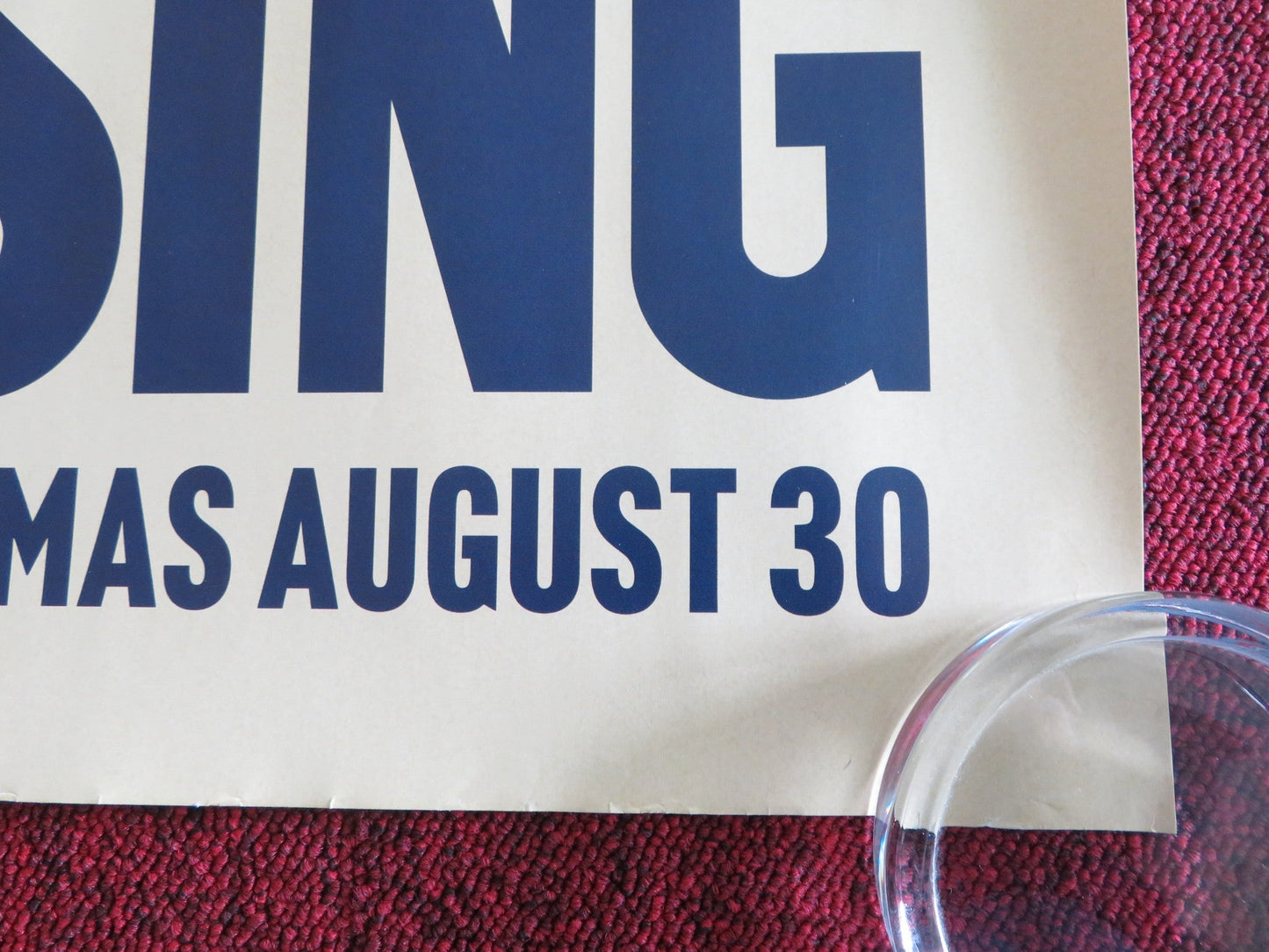 SING SING UK QUAD ROLLED POSTER COLMAN DOMINGO CLARENCE MACLIN 2023 Rendezvous Cinema Movie posters