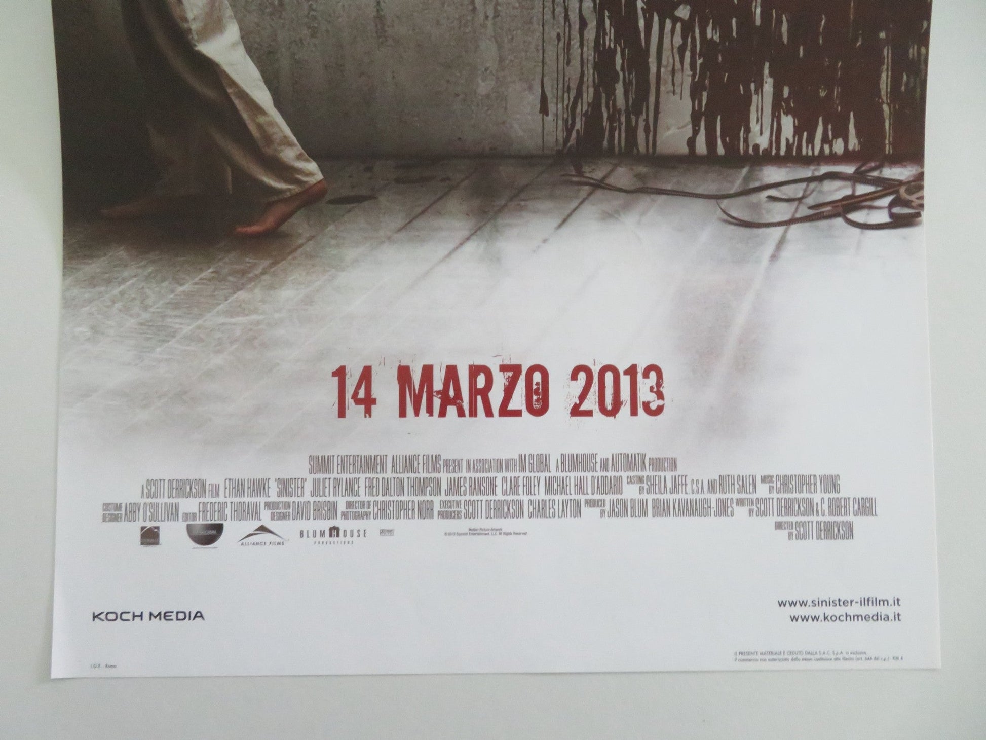 Sinister Italian Locandina Poster Ethan Hawke Juliet Rylance 2012 Movie posters