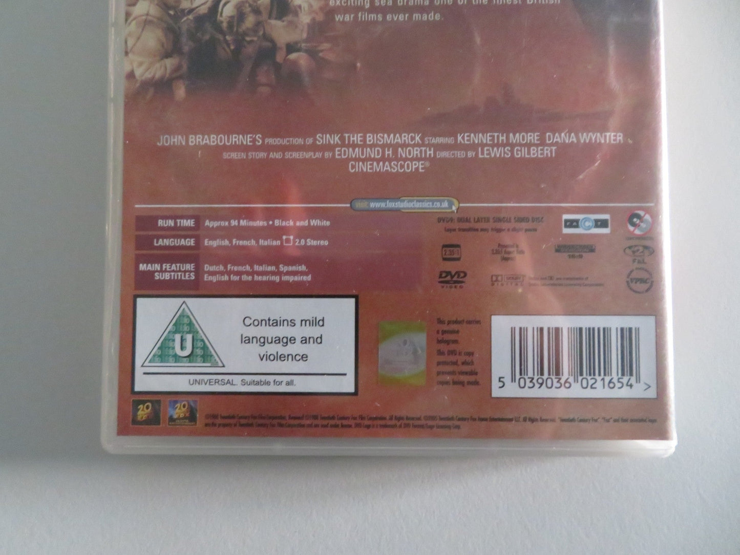 SINK THE BISMARCK! (DVD) KENNETH MORE DANA WYNTER 1960 REGION 2 Movie posters