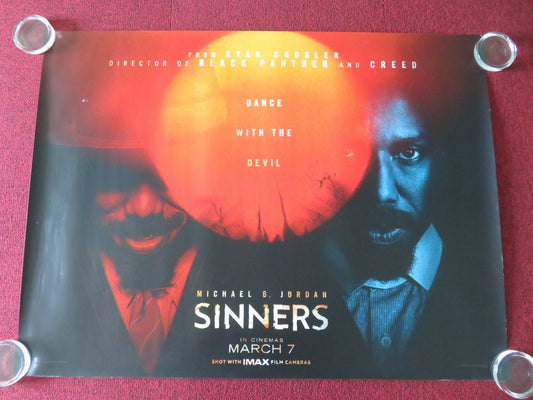 Sinners - A UK Quad Rolled Poster Michael B. Jordan Miles Caton 2025 Movie posters