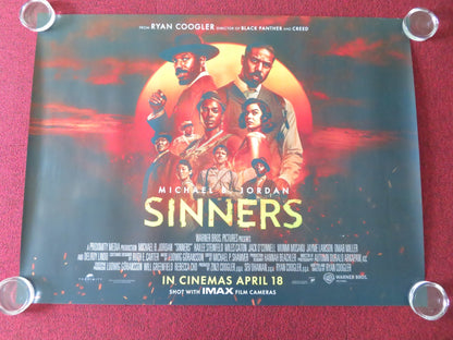 Sinners - B UK Quad Rolled Poster Michael B. Jordan Miles Caton 2025 Movie posters