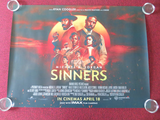 Sinners - B UK Quad Rolled Poster Michael B. Jordan Miles Caton 2025 Movie posters
