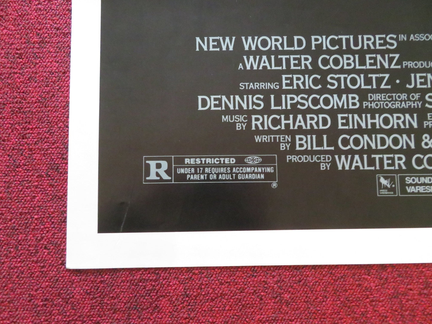 SISTER, SISTER FOLDED US ONE SHEET POSTER ERIC STOLTZ JENNIFER JASON LEIGH 1987 Rendezvous Cinema Movie posters