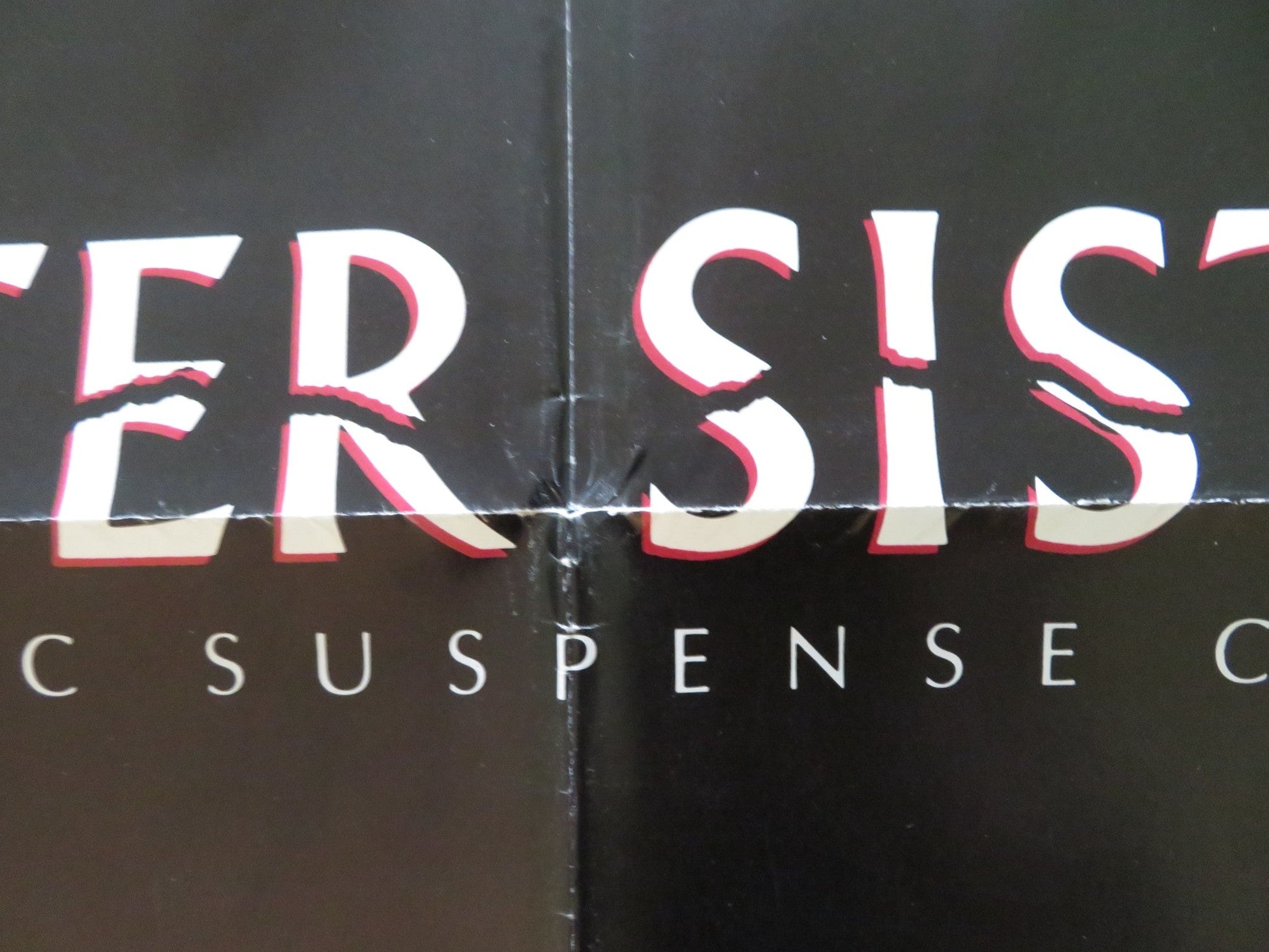 SISTER, SISTER FOLDED US ONE SHEET POSTER ERIC STOLTZ JENNIFER JASON LEIGH 1987 Rendezvous Cinema Movie posters