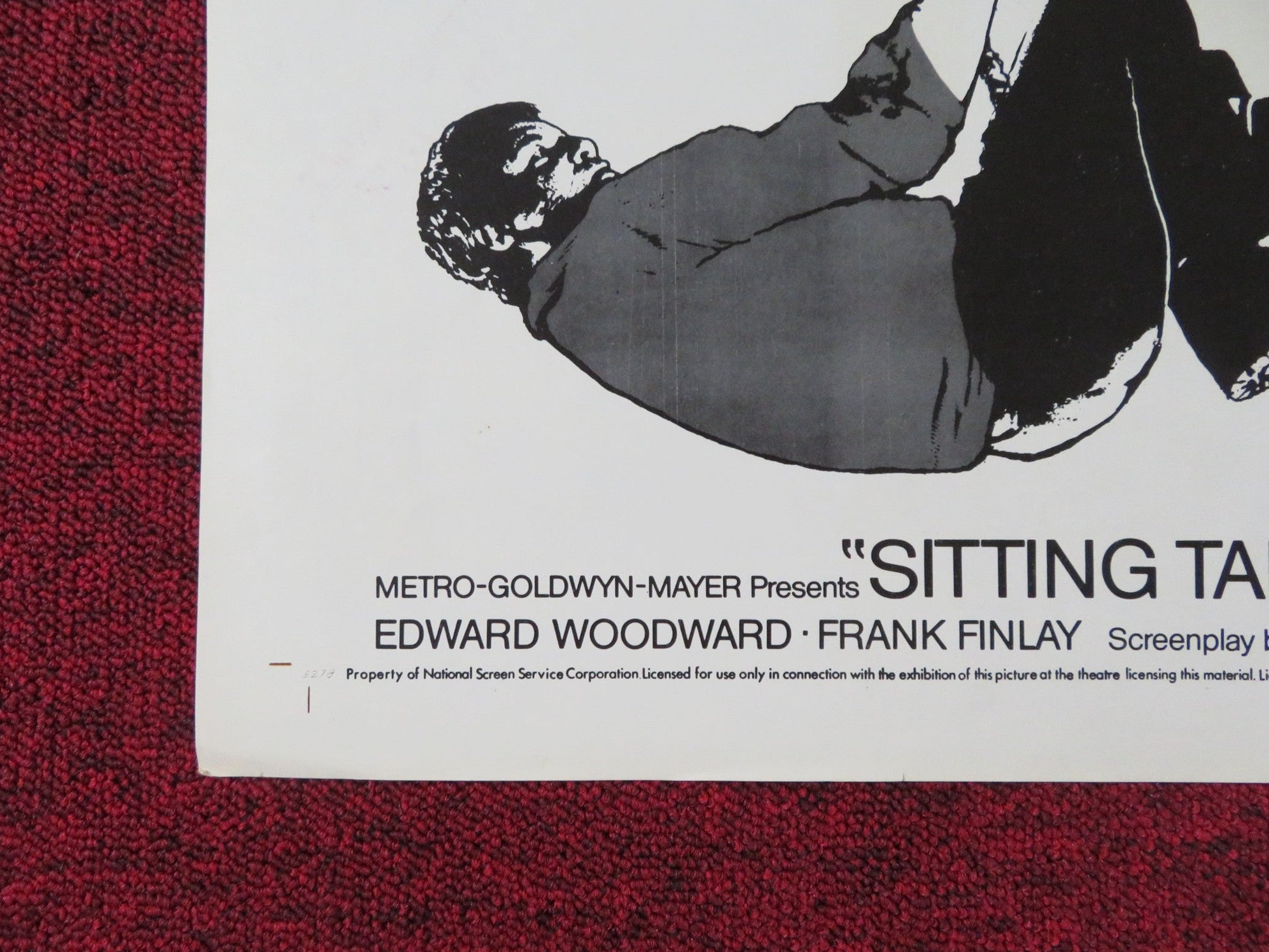 SITTING TARGET FOLDED US ONE SHEET POSTER OLIVER REED JILL ST. JOHN 1972 Rendezvous Cinema Movie posters