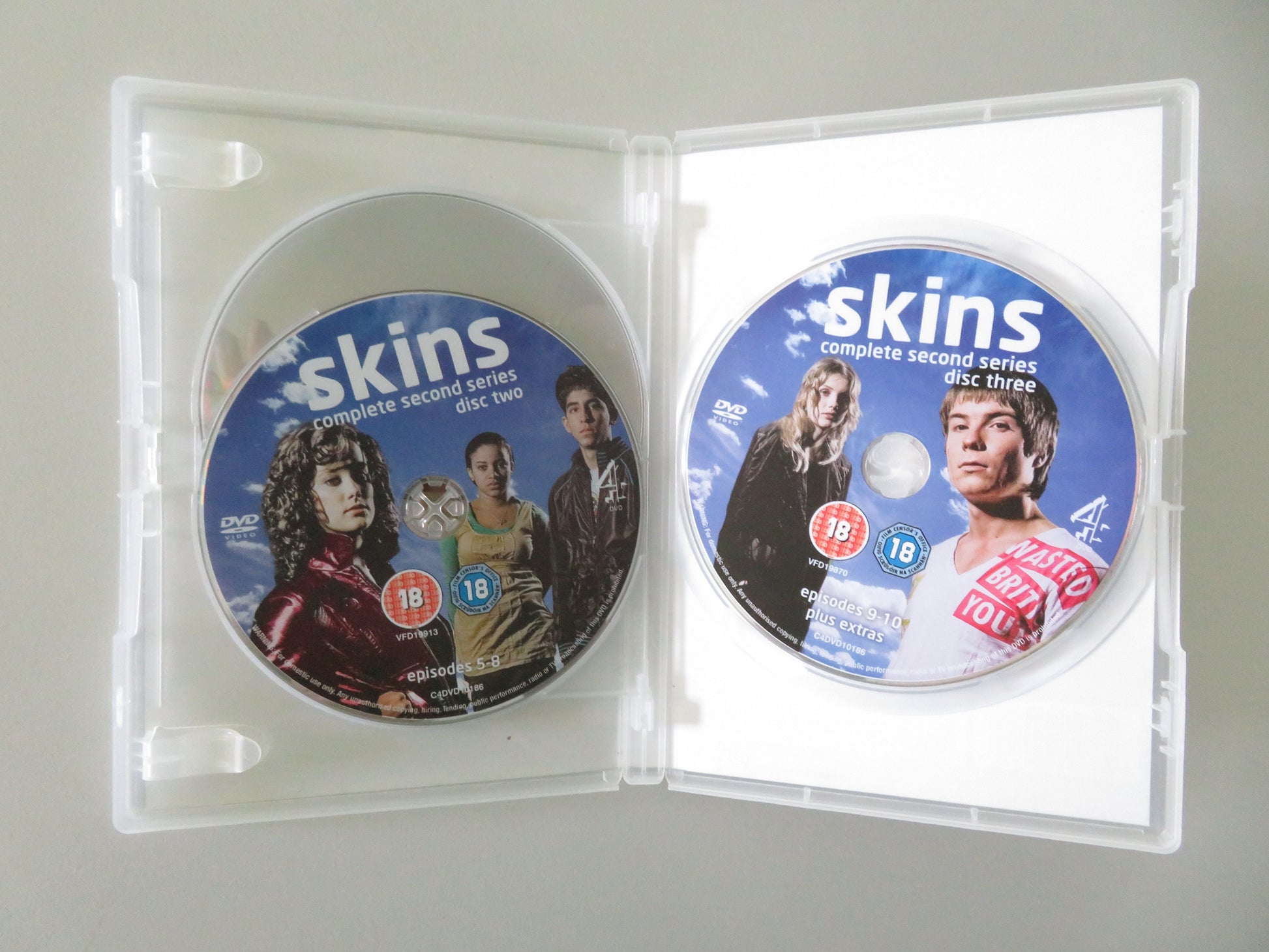 Skins Complete Second Series (DVD) Nicholas Hoult Mike Bailey 2008 Region 2 Movie posters