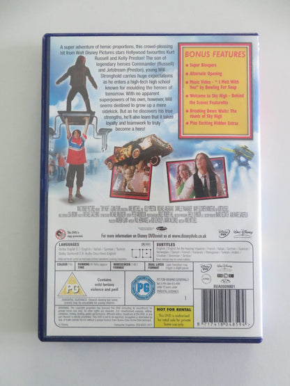 Sky High (DVD) Disney Kurt Russell Kelly Preston 2005 Region 2 Movie posters