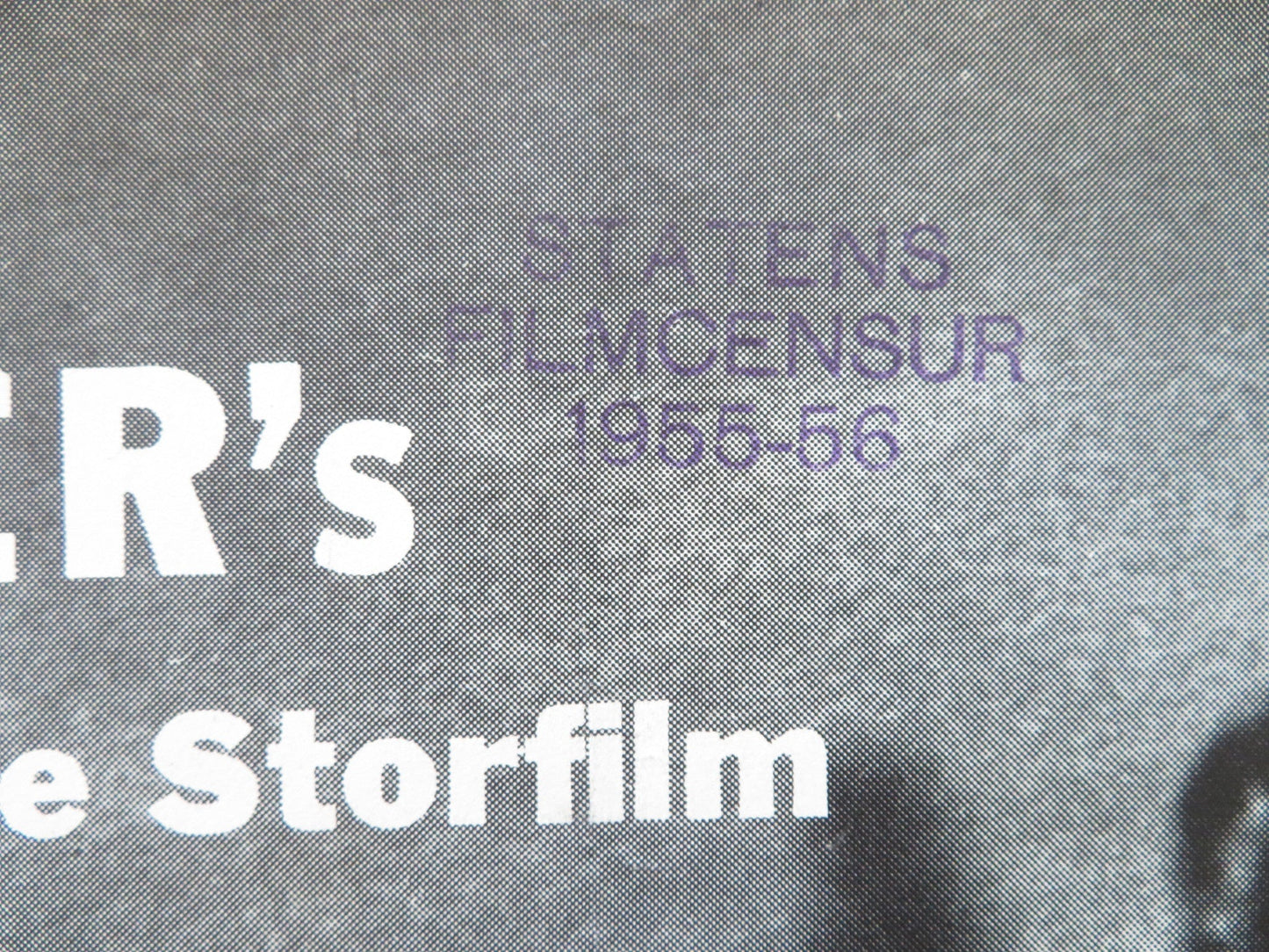 SKY WITHOUT STARS DANISH POSTER ROLLED ERIK SCHUMAN EVA KOTTHAUS 1956 Rendezvous Cinema Movie posters