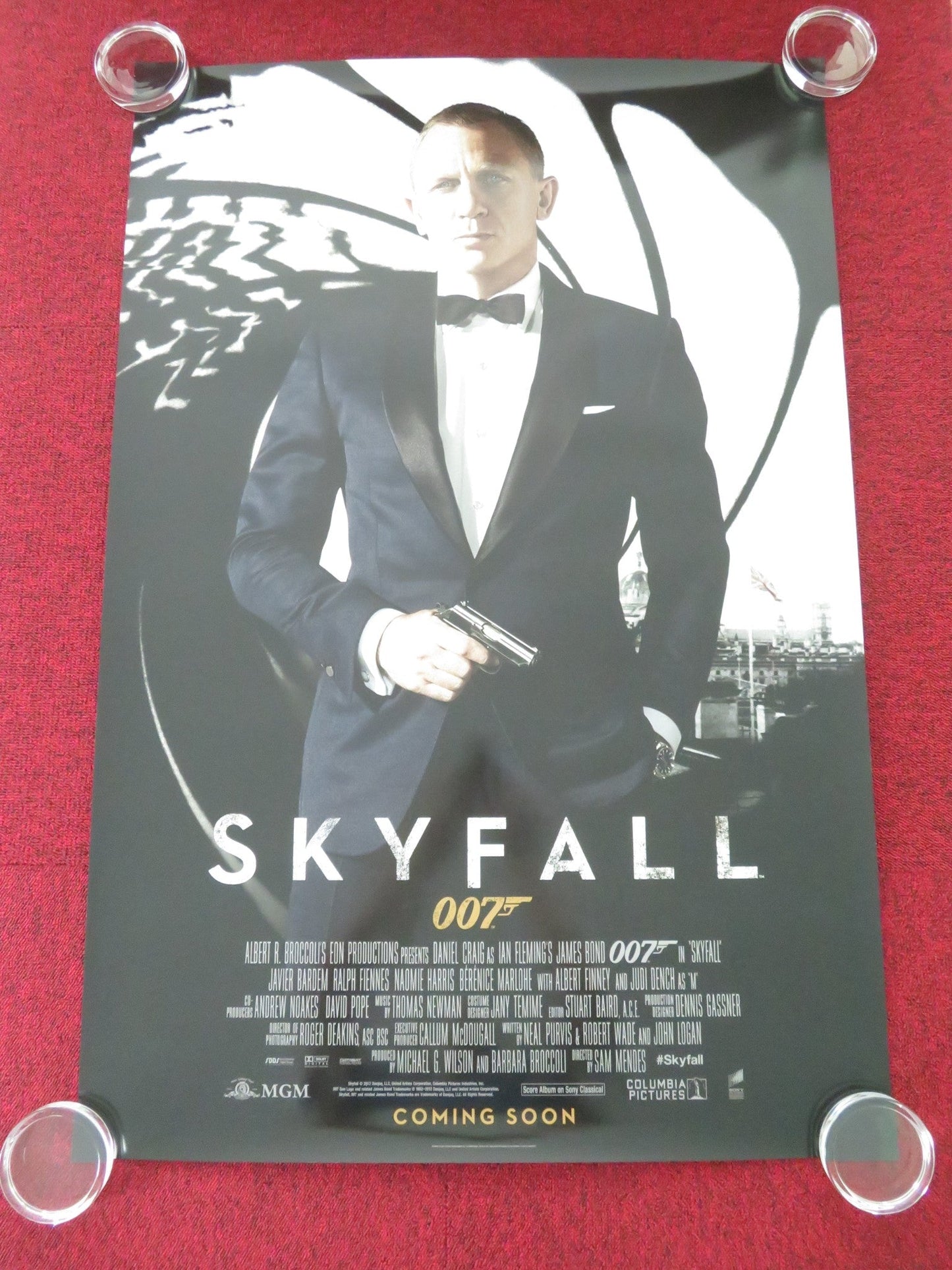 SKYFALL - B ONE SHEET ROLLED POSTER DANIEL CRAIG JAVIER BARDEM 2012 Movie posters