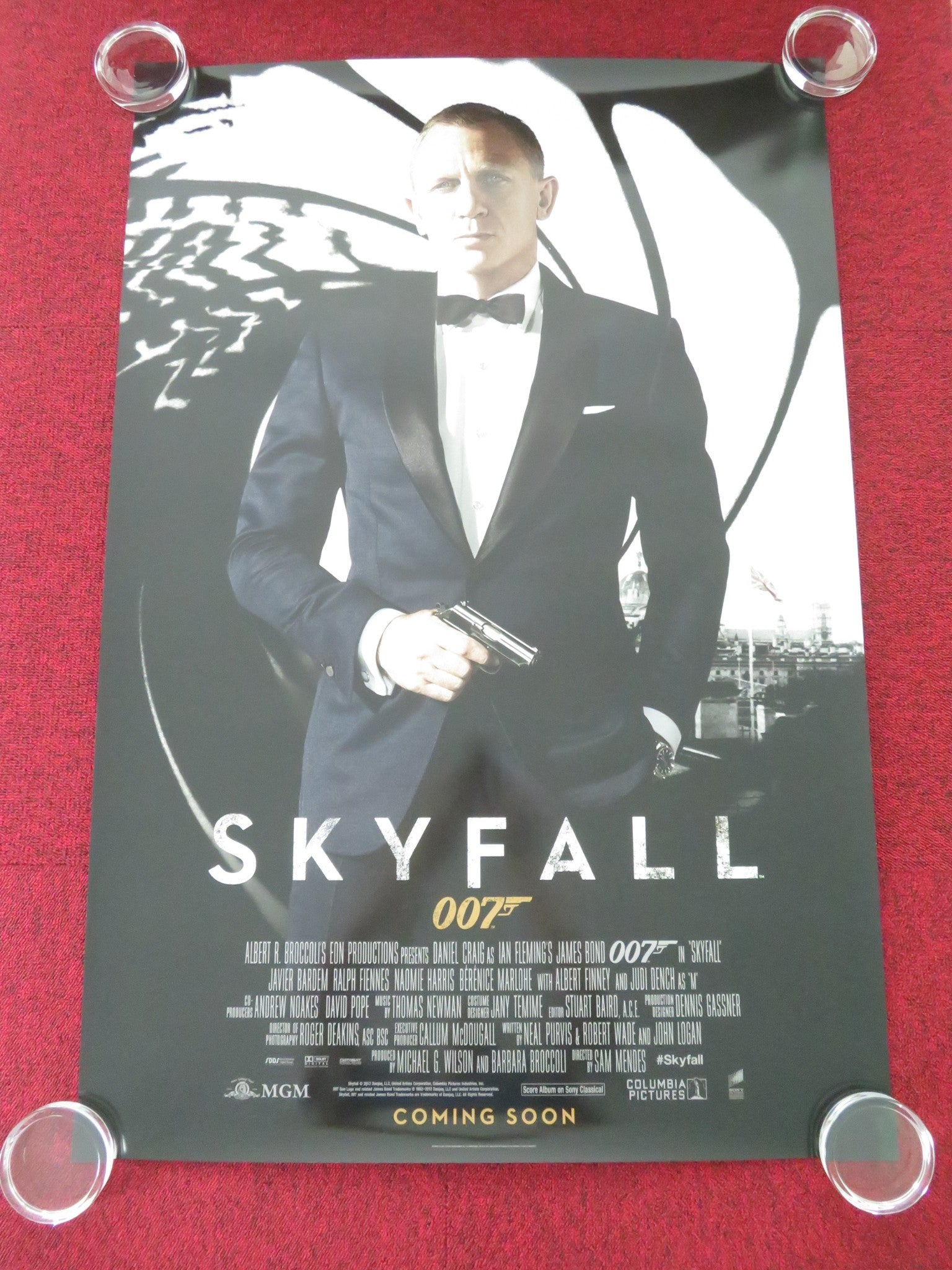 SKYFALL - B ONE SHEET ROLLED POSTER DANIEL CRAIG JAVIER BARDEM 2012 Movie posters