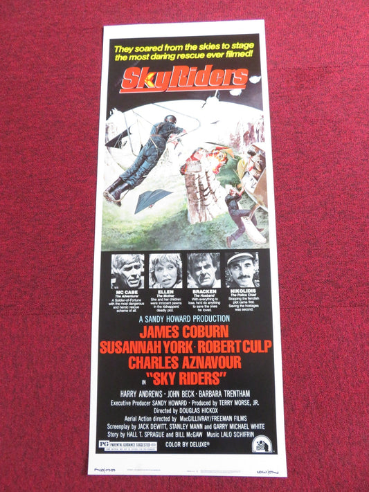 SKYRIDERS US INSERT POSTER JAMES CORBURN ROBERT CULP 1976 Rendezvous Cinema Movie posters