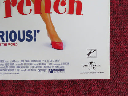 SLAP HER, SHE'S FRENCH VHS VIDEO POSTER PIPER PERABO JANE MCGREGOR 2003 Rendezvous Cinema Movie posters