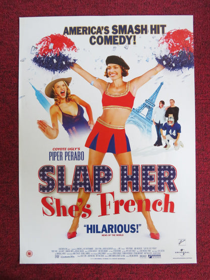 SLAP HER, SHE'S FRENCH VHS VIDEO POSTER PIPER PERABO JANE MCGREGOR 2003 Rendezvous Cinema Movie posters