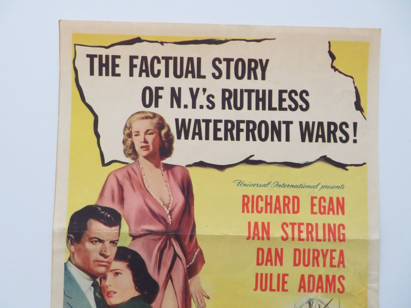 SLAUGHTER ON 10TH AVENUE US INSERT POSTER RICHARD EGAN JAN STERLING 1957 Rendezvous Cinema Movie posters