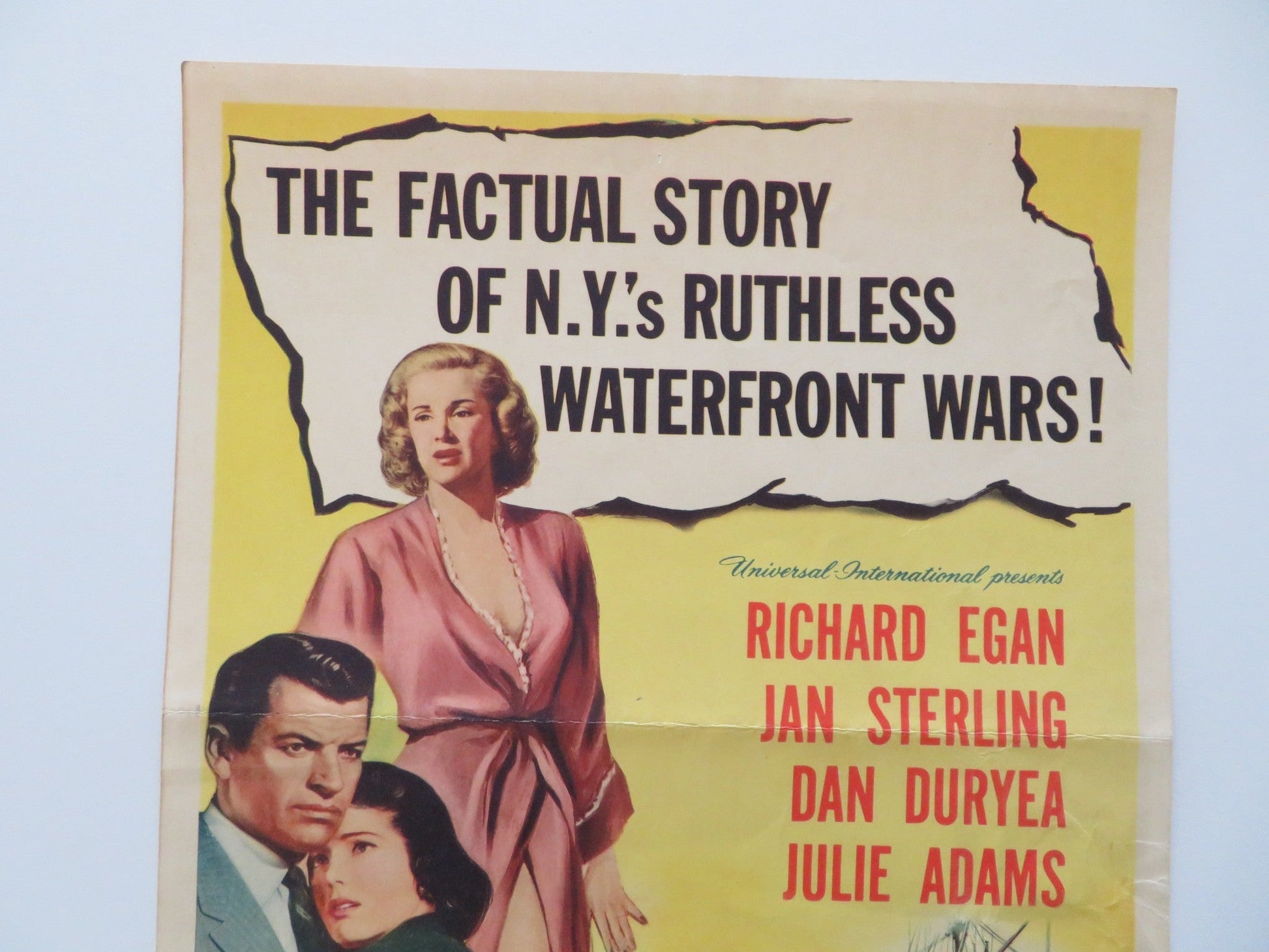 SLAUGHTER ON 10TH AVENUE US INSERT POSTER RICHARD EGAN JAN STERLING 1957 Rendezvous Cinema Movie posters