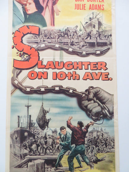 SLAUGHTER ON 10TH AVENUE US INSERT POSTER RICHARD EGAN JAN STERLING 1957 Rendezvous Cinema Movie posters
