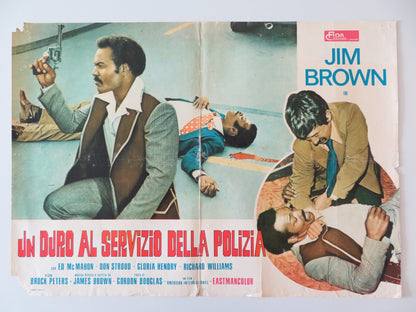 SLAUGHTER'S BIG RIP - OFF - A ITALIAN FOTOBUSTA POSTER JIM BROWN ED MCMAHON 1973 Rendezvous Cinema Movie posters