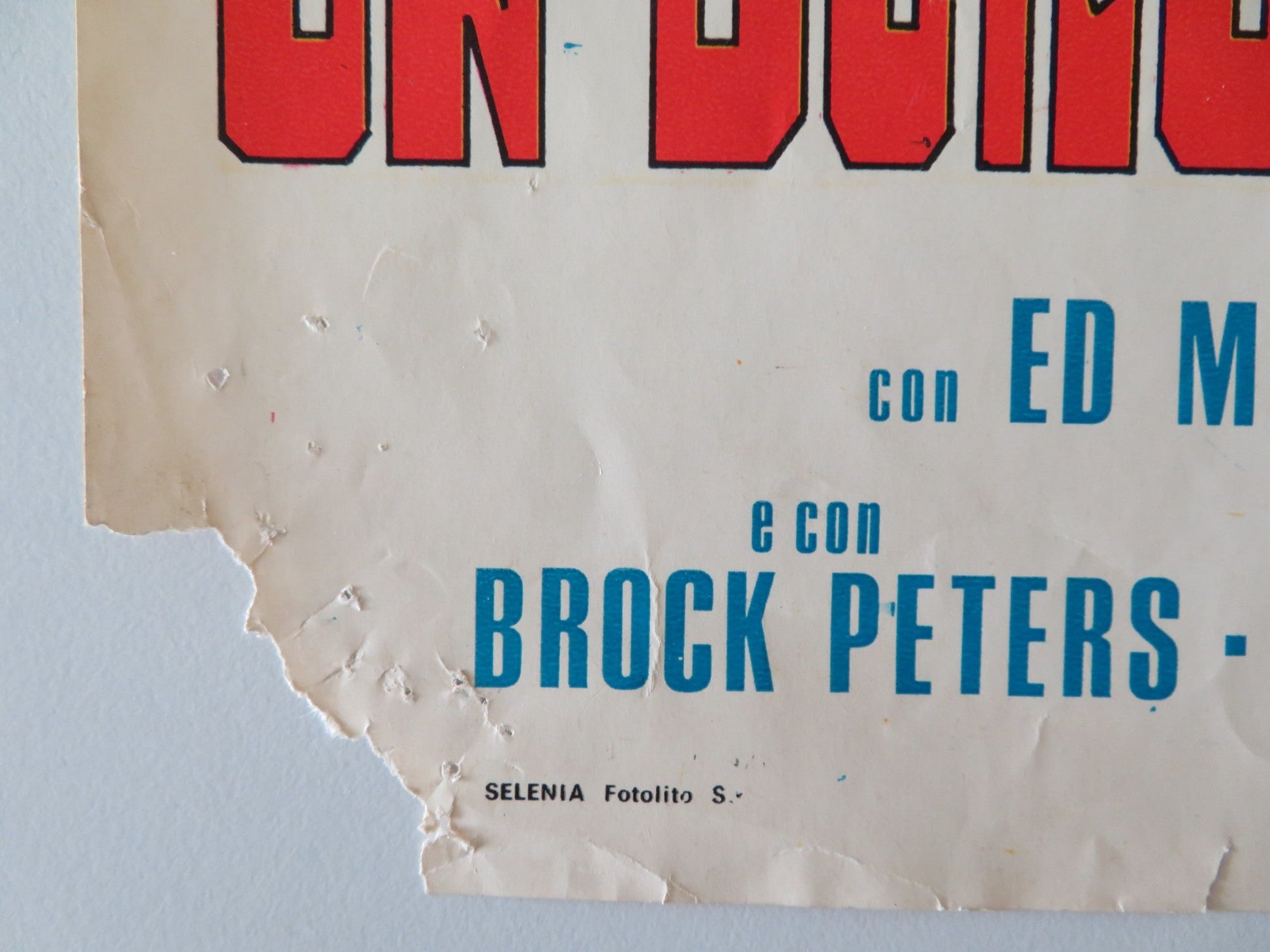 SLAUGHTER'S BIG RIP - OFF - A ITALIAN FOTOBUSTA POSTER JIM BROWN ED MCMAHON 1973 Rendezvous Cinema Movie posters