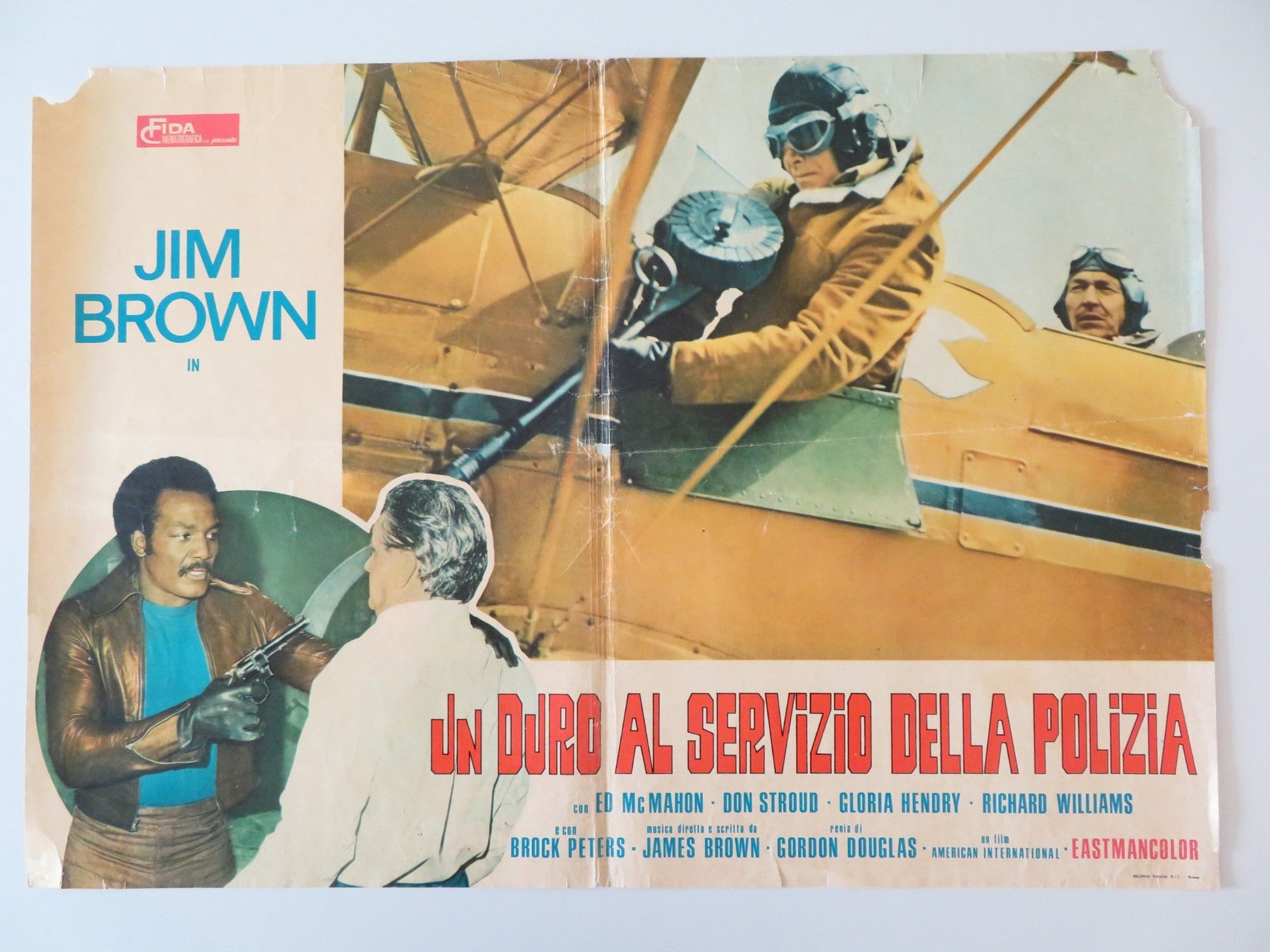 SLAUGHTER'S BIG RIP - OFF - B ITALIAN FOTOBUSTA POSTER JIM BROWN ED MCMAHON 1973 Rendezvous Cinema Movie posters