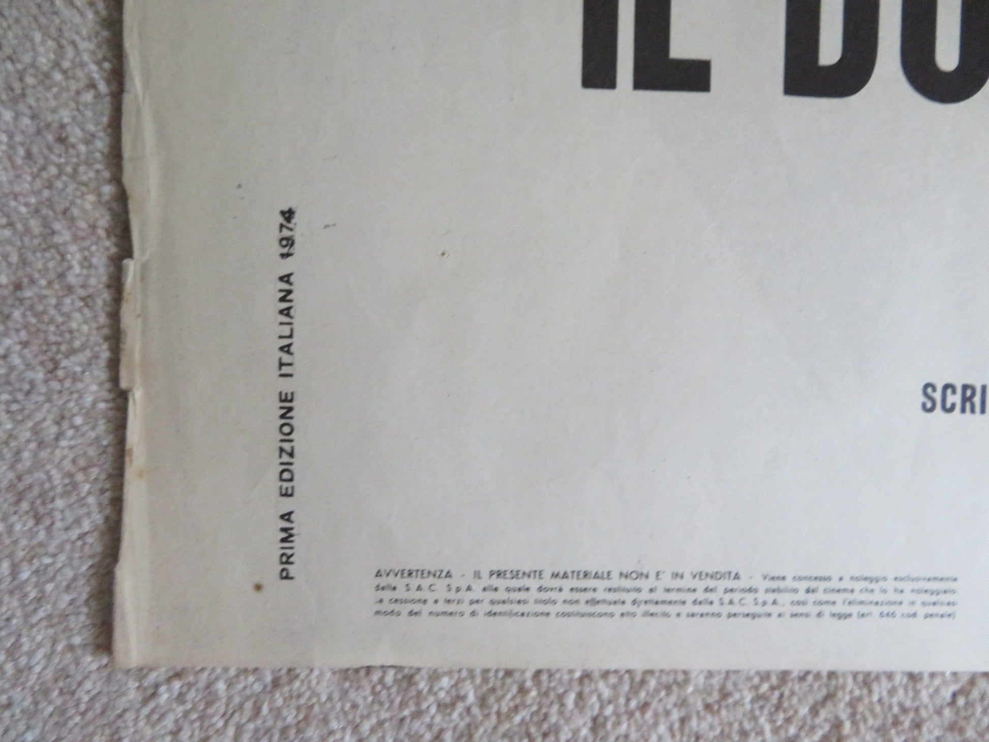 SLEEPER ITALIAN 2 FOGLIO POSTER WOODY ALLEN DIANE KEATON 1973 Rendezvous Cinema Movie posters