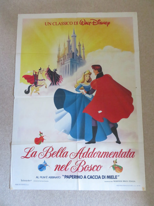 SLEEPING BEAUTY ITALIAN 2 FOGLIO POSTER DISNEY MARY COSTA R1980S Rendezvous Cinema Movie posters