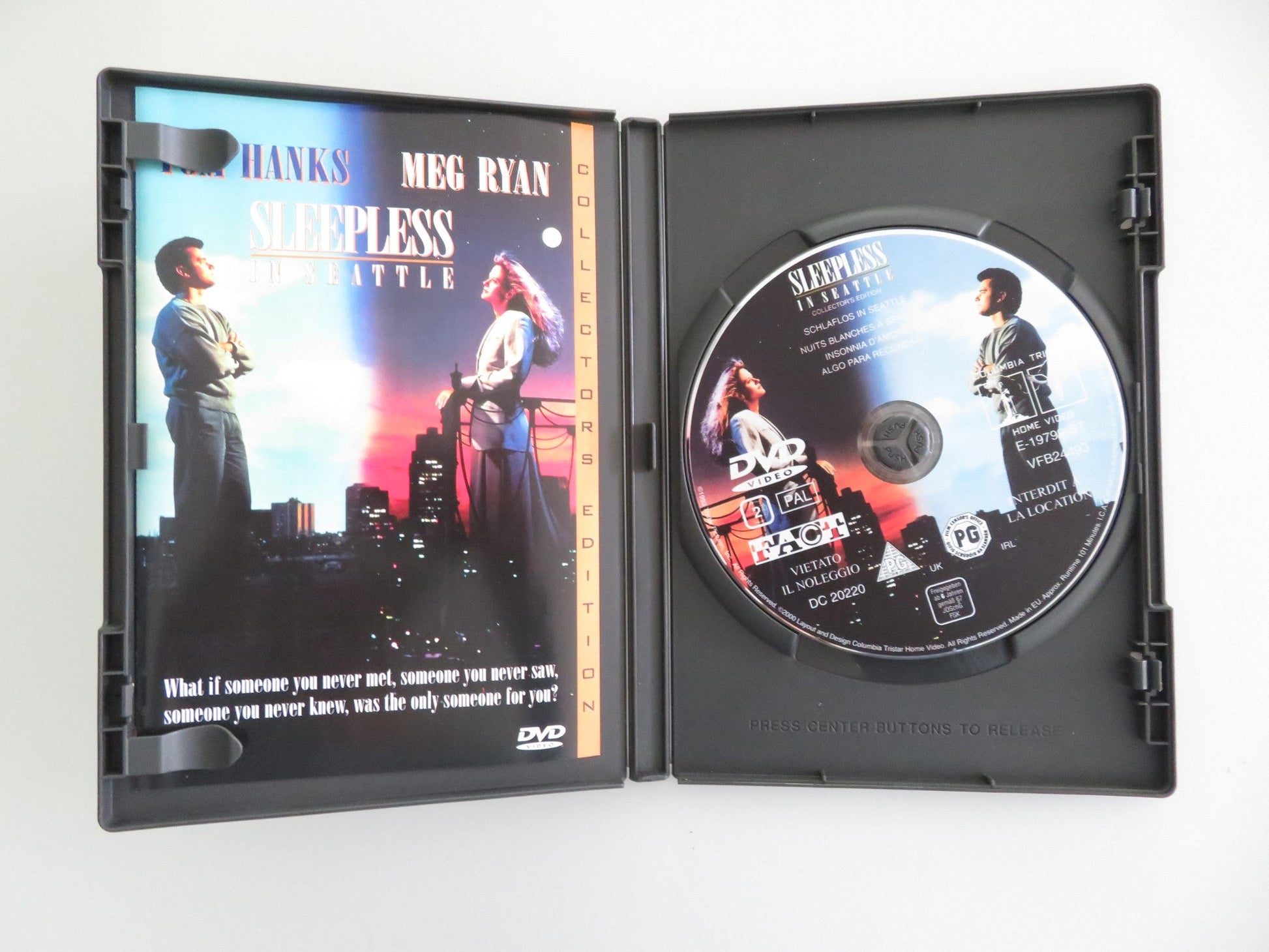 SLEEPLESS IN SEATTLE (DVD) TOM HANKS MEG RYAN 1993 REGION 2 Movie posters