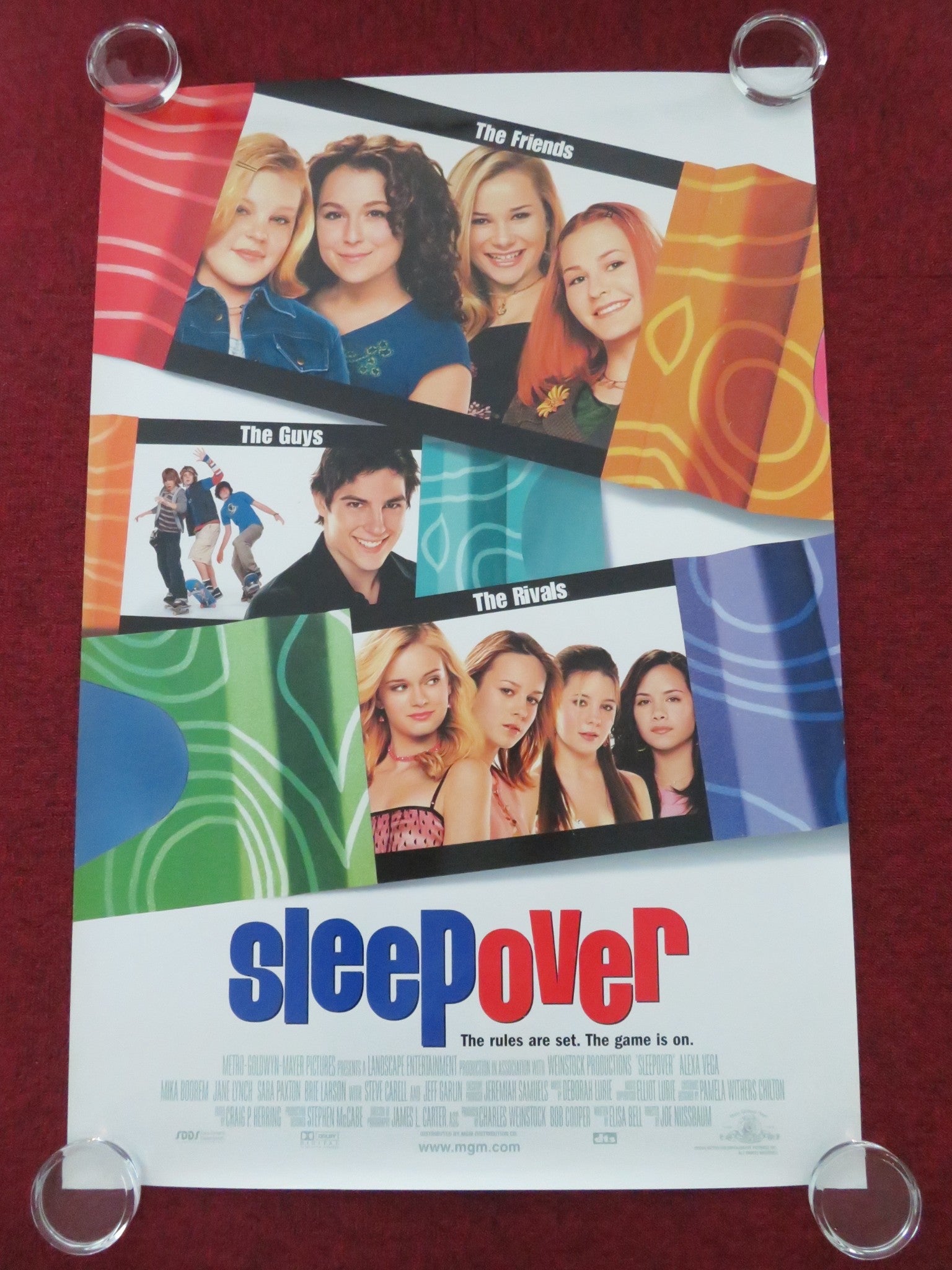 SLEEPOVER US ONE SHEET ROLLED POSTER ALEXA PENAVEGA MIKA BOREEM 2004 Movie posters