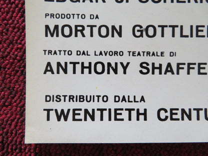 SLEUTH - A ITALIAN FOTOBUSTA POSTER LAURENCE OLIVIER MICHAEL CAINE 1972 Rendezvous Cinema Movie posters