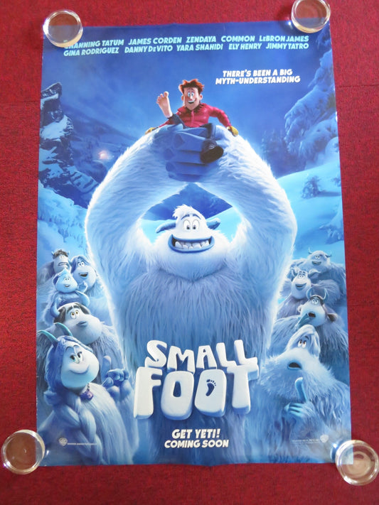 SMALL FOOT US ONE SHEET ROLLED POSTER CHANNING TATUM JAMES CORDEN 2018 Rendezvous Cinema Movie posters