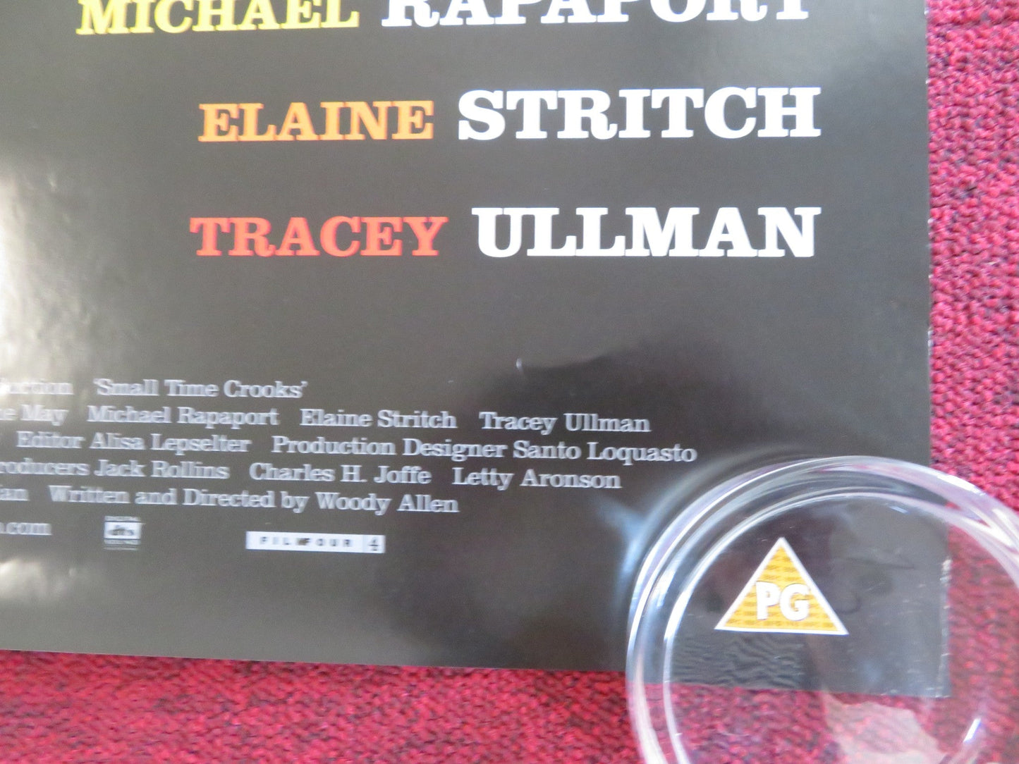 SMALL TIME CROOKS VHS & DVD VIDEO POSTER ROLLED WOODY ALLEN HUGH GRANT 2000 Rendezvous Cinema Movie posters