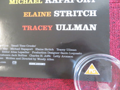 SMALL TIME CROOKS VHS & DVD VIDEO POSTER ROLLED WOODY ALLEN HUGH GRANT 2000 Rendezvous Cinema Movie posters