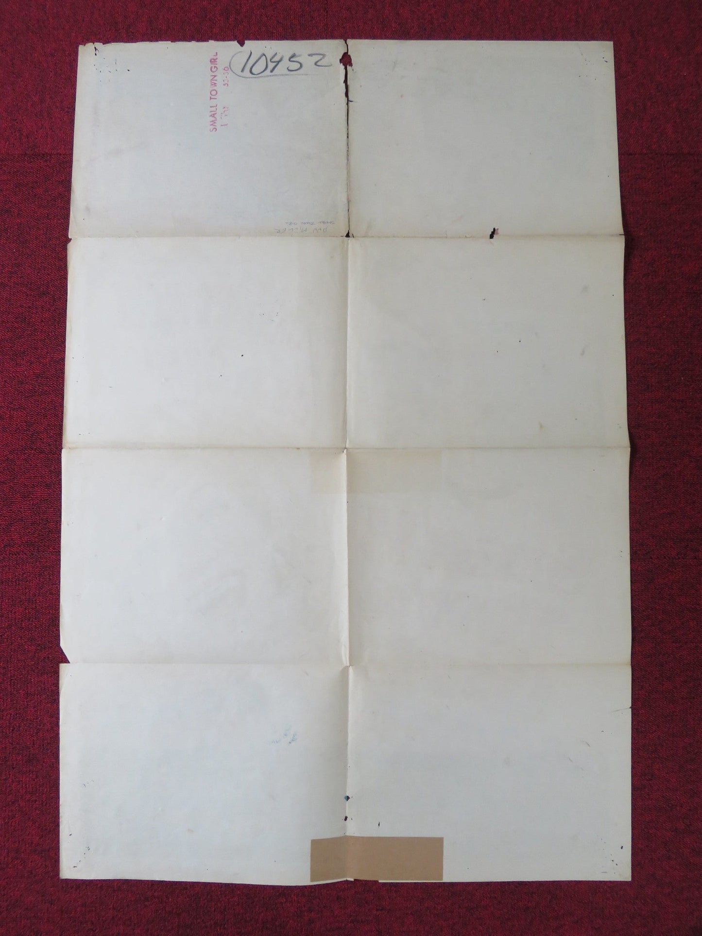 SMALL TOWN GIRL FOLDED US ONE SHEET POSTER JANE POWELL FARLEY GRANGER 1953 Rendezvous Cinema Movie posters