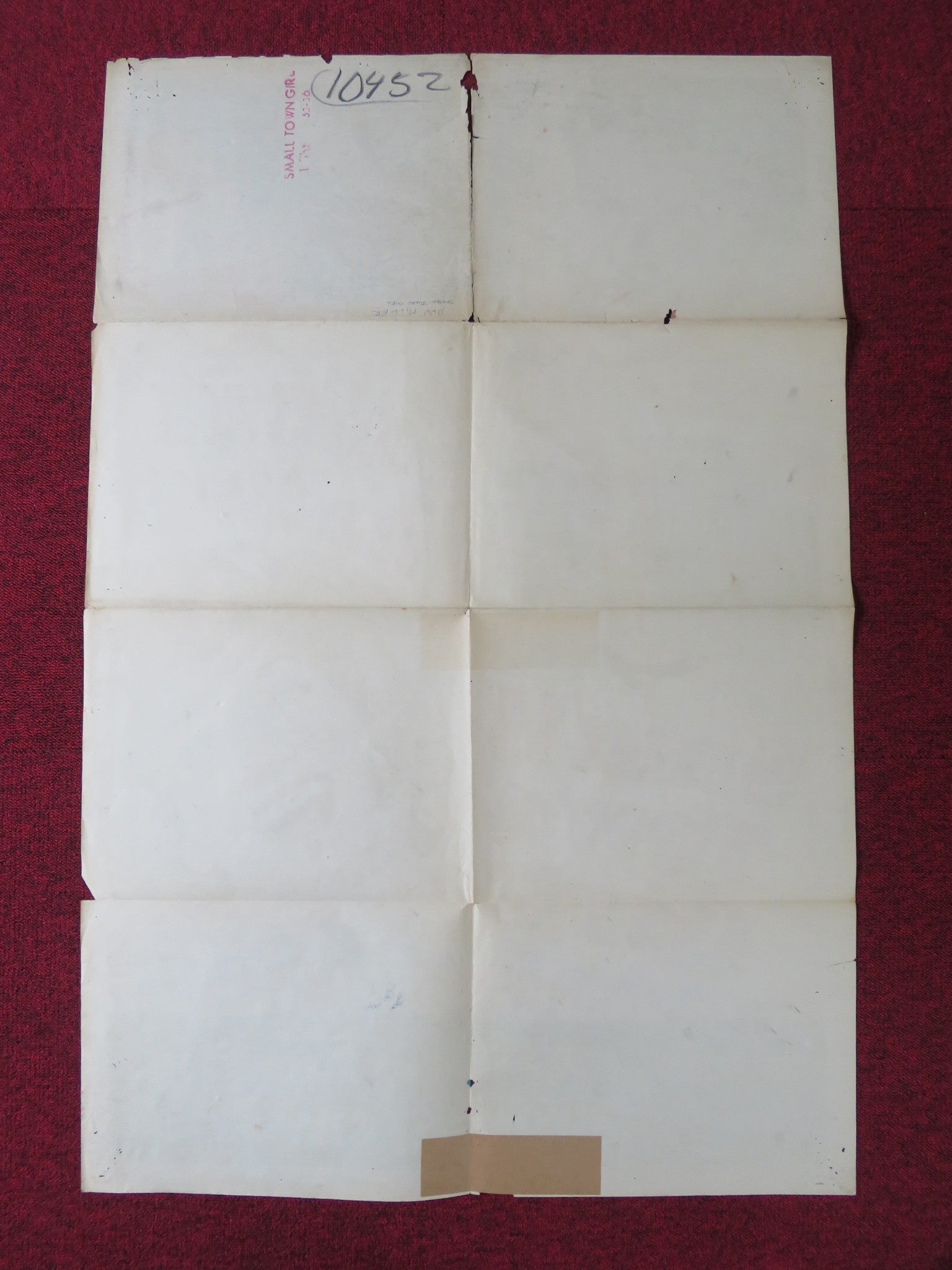 SMALL TOWN GIRL FOLDED US ONE SHEET POSTER JANE POWELL FARLEY GRANGER 1953 Rendezvous Cinema Movie posters