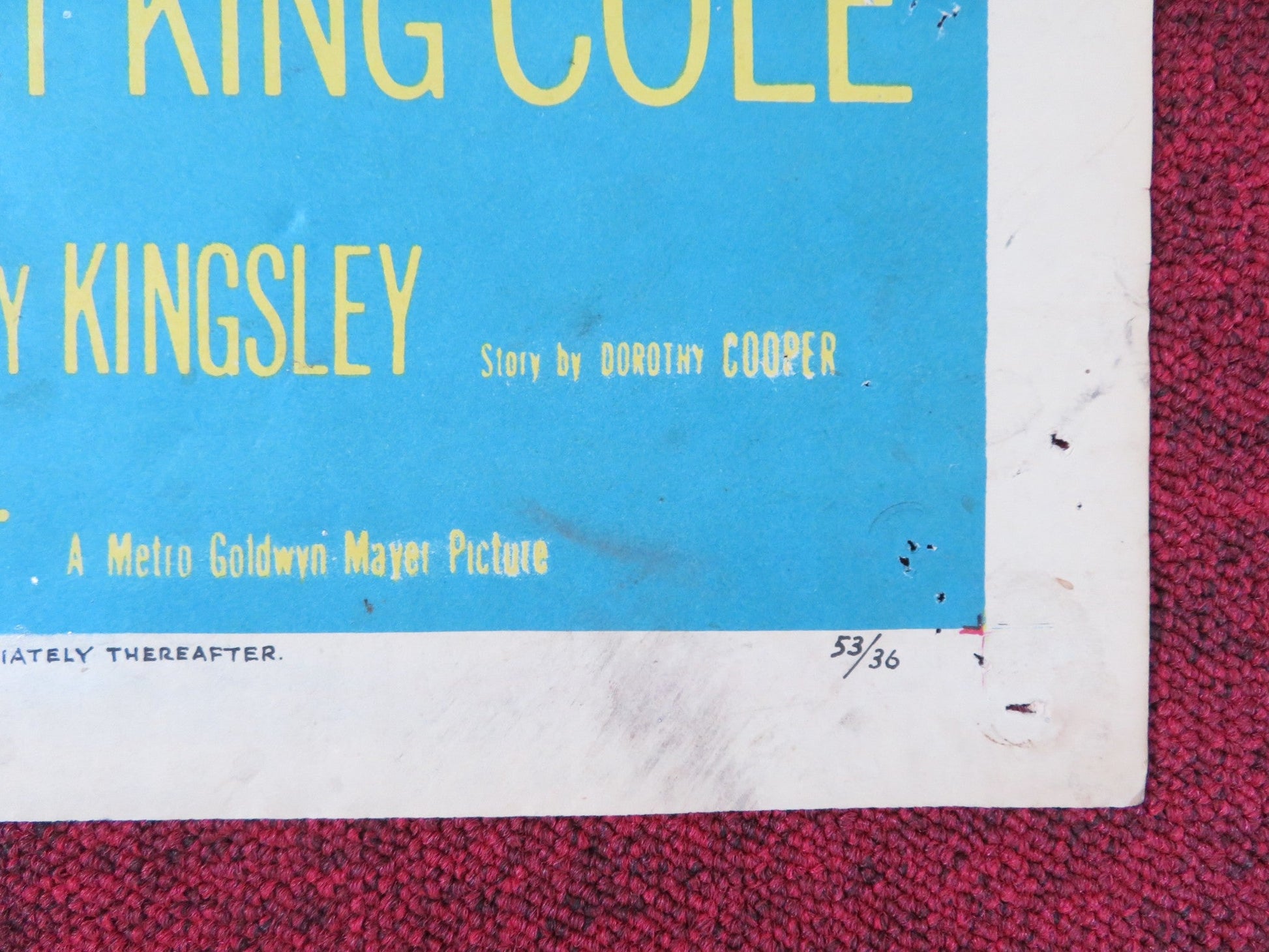 SMALL TOWN GIRL FOLDED US ONE SHEET POSTER JANE POWELL FARLEY GRANGER 1953 Rendezvous Cinema Movie posters