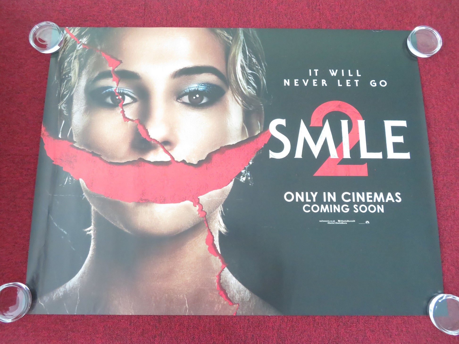 Smile 2 UK Quad Rolled Poster Naomi Scott Rosemarie DeWitt 2024 Movie posters