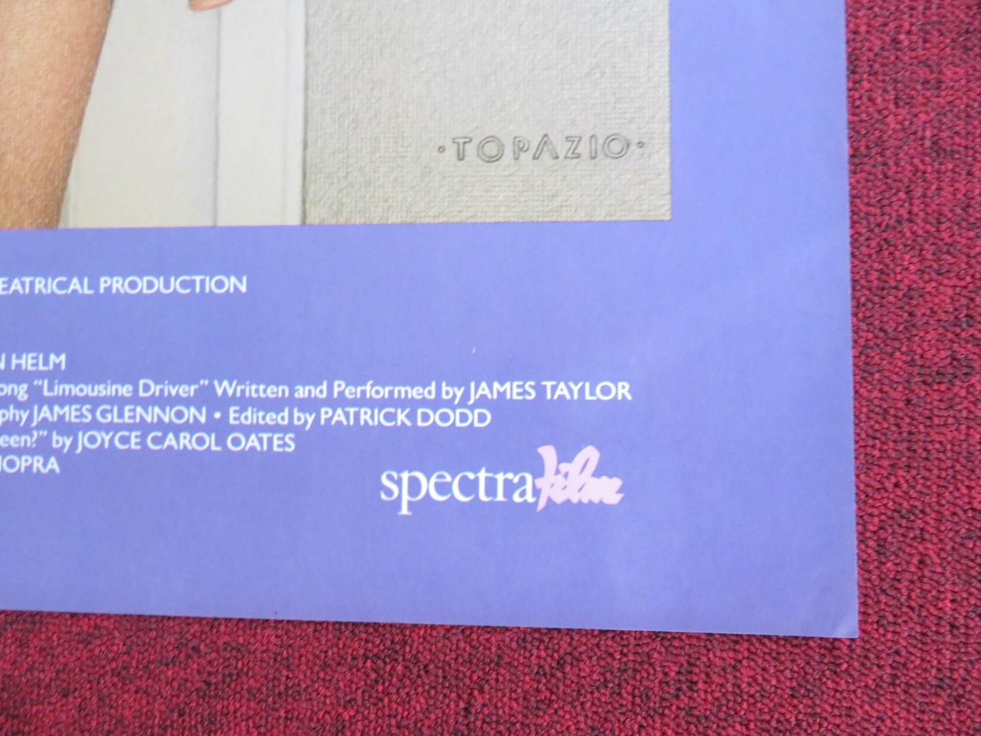 SMOOTH TALK US ONE SHEET ROLLED POSTER TREAT WILLIAMS LAURA DERN 1985 Rendezvous Cinema Movie posters