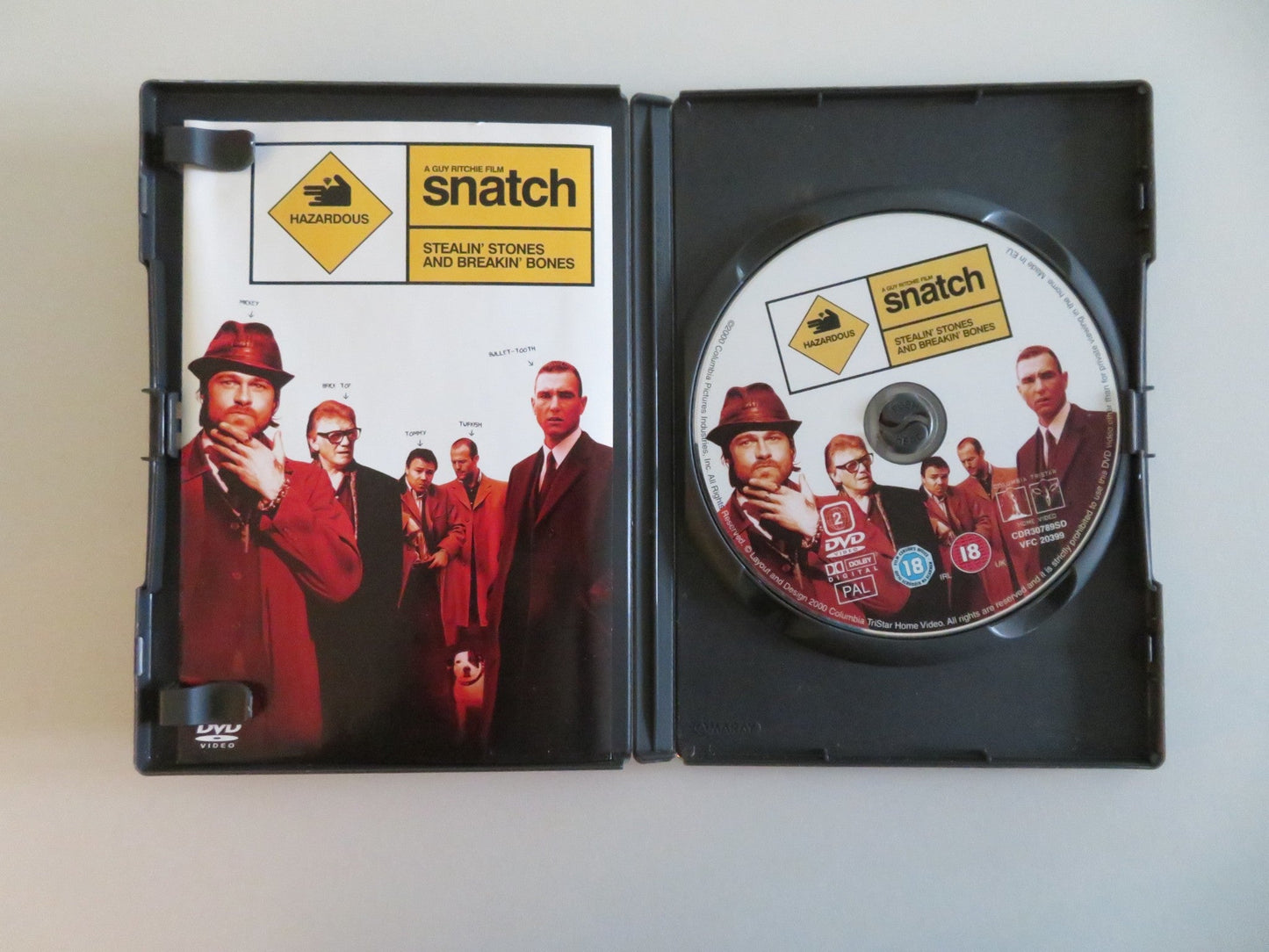 SNATCH (DVD) BRAD PITT STEPHEN GRAHAM VINNY JONES 2000 REGION 2 Movie posters