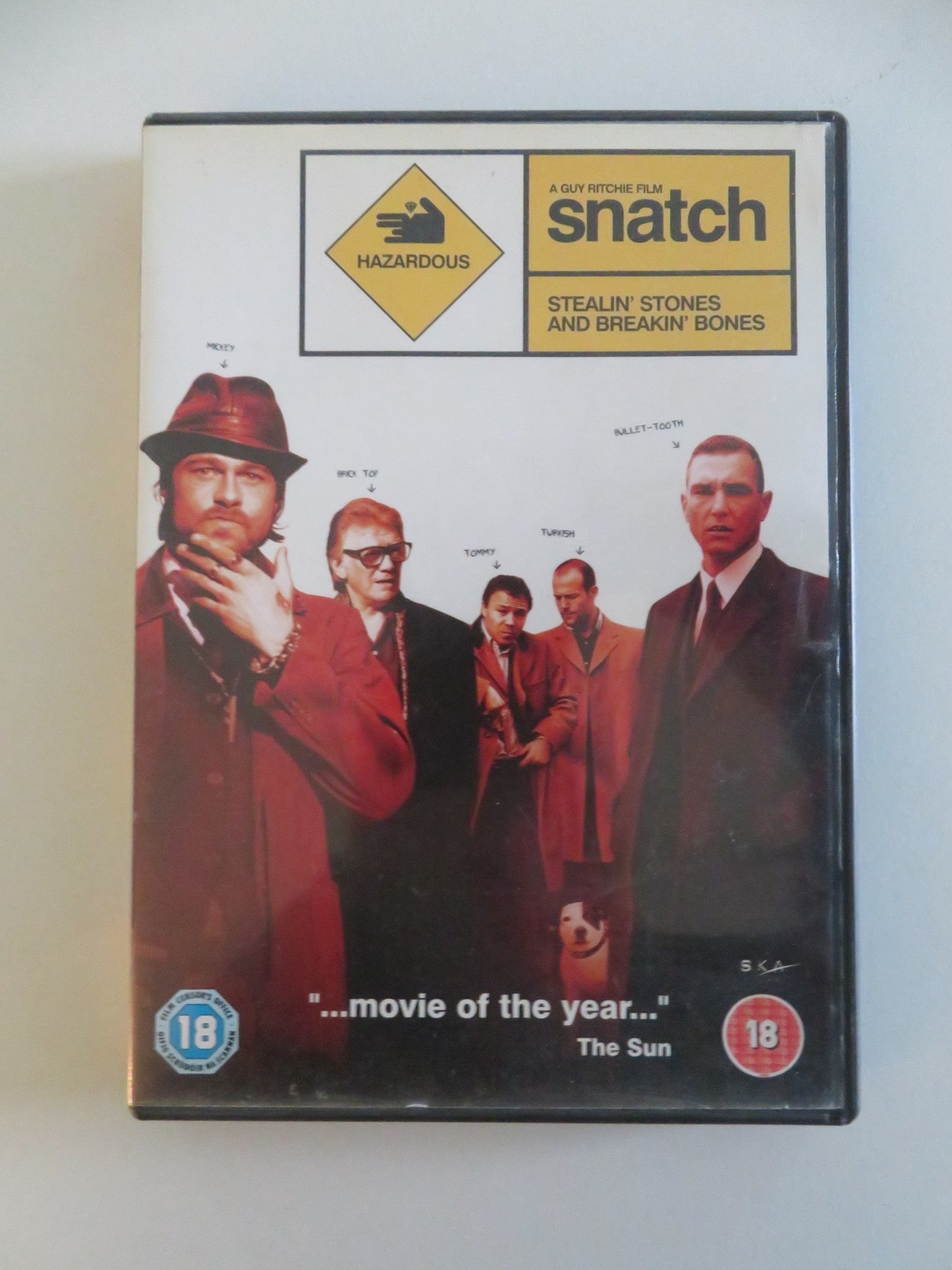 SNATCH (DVD) BRAD PITT STEPHEN GRAHAM VINNY JONES 2000 REGION 2 Movie posters