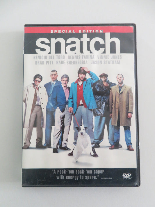 SNATCH - SPECIAL EDITION - 2 DISCS (DVD) BRAD PITT B. DEL TORO 2000 REGION 1 Movie posters
