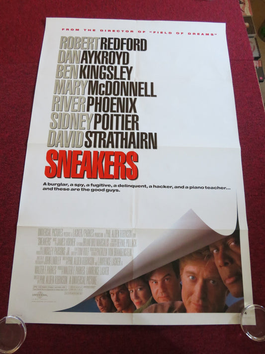 SNEAKERS US ONE SHEET ROLLED POSTER ROBERT REDFORD SIDNEY POITIER 1992 Rendezvous Cinema Movie posters