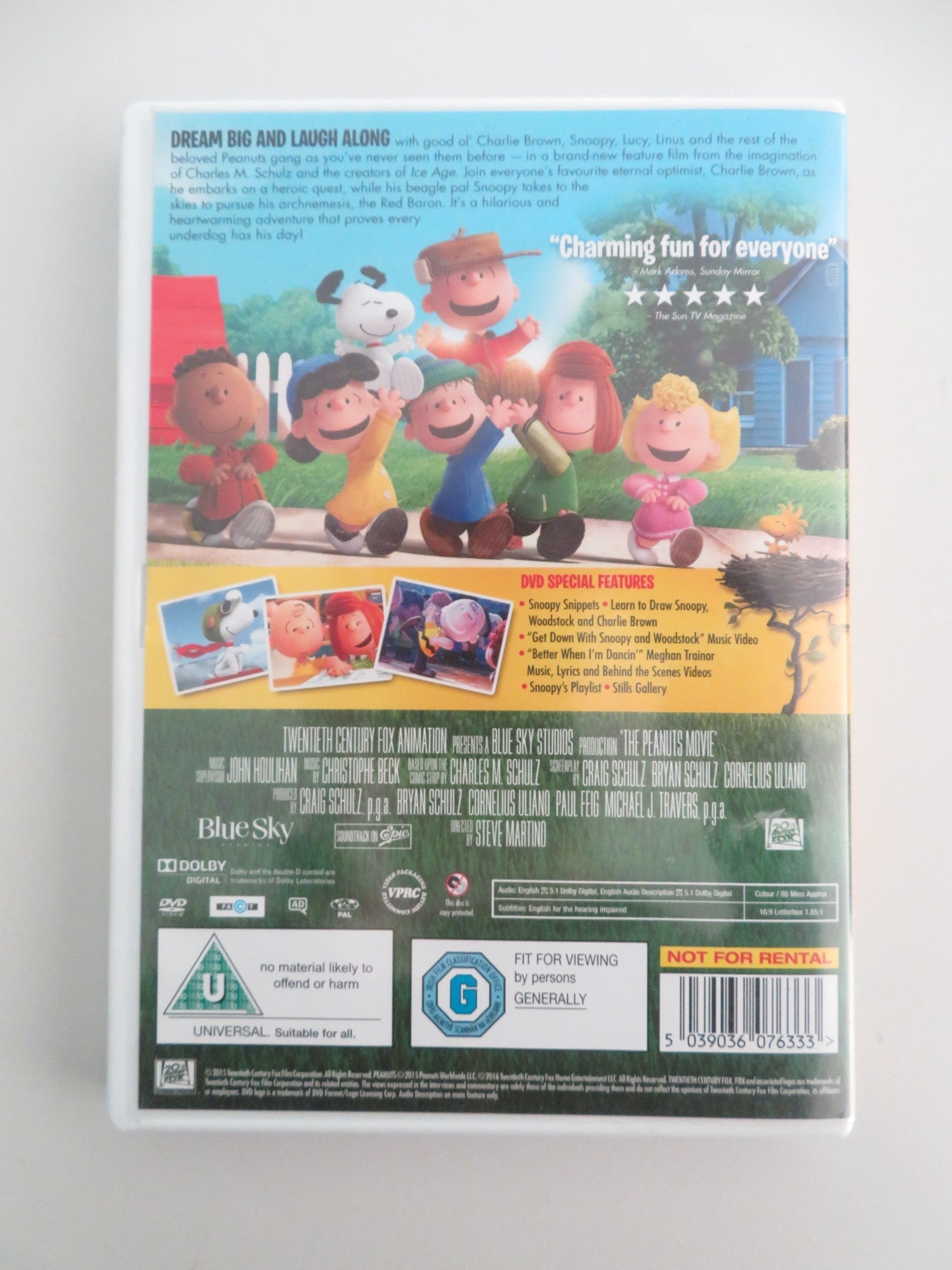 Snoopy and Charlie Brown: The Peanuts Movie - B (DVD) Bill Melendez 2015 Region 2 Movie posters