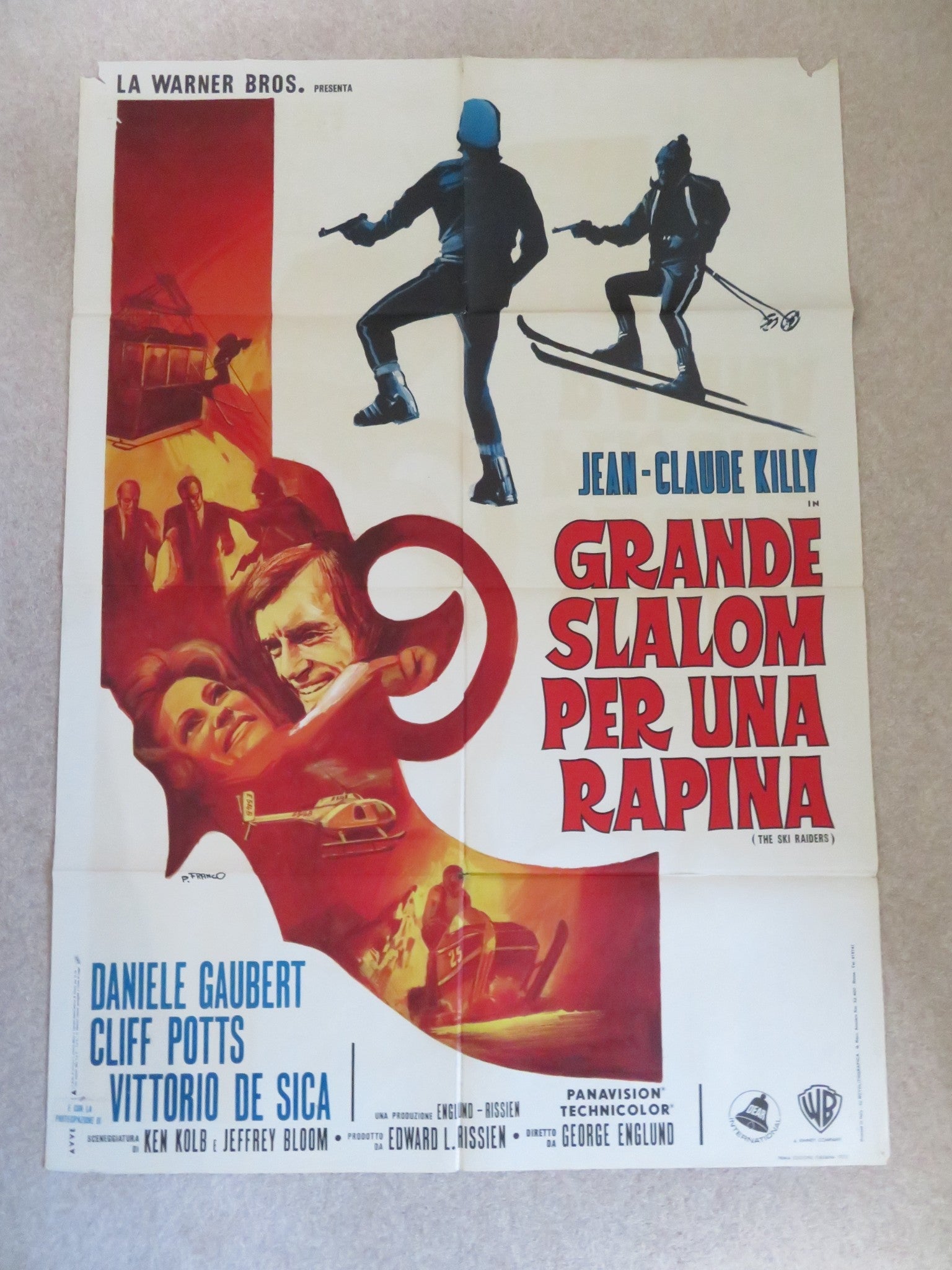 SNOW JOB ITALIAN 2 FOGLIO POSTER JEAN - CLAUDE KILLY DANIELE GAUBERT 1972 Rendezvous Cinema Movie posters