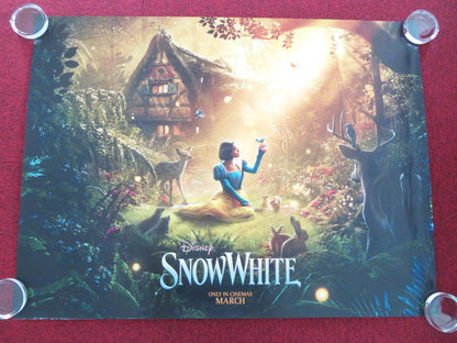 SNOW WHITE - B UK QUAD ROLLED POSTER DISNEY RACHEL ZEGLER GAL GADOT 2025 Movie posters